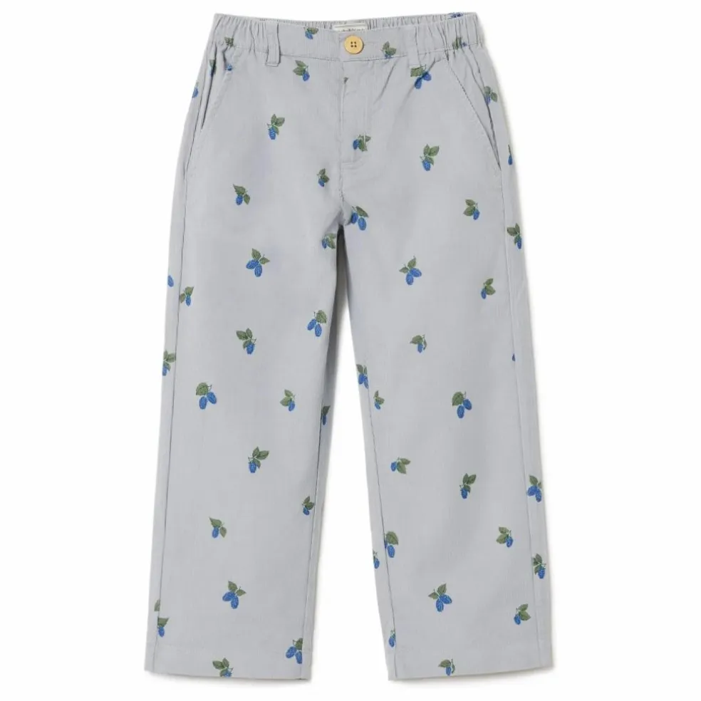 Pantalon Mulberry Velours Côtelé Mini | Bleu