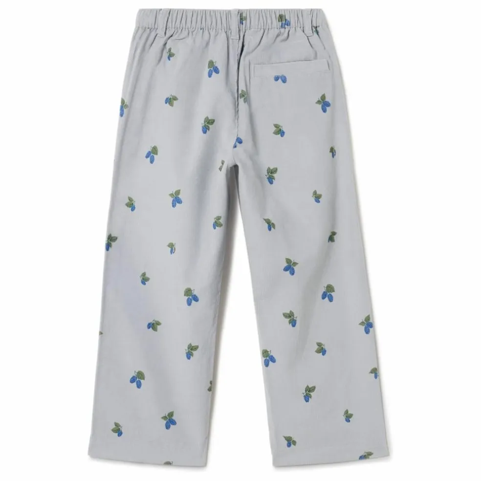 Pantalon Mulberry Velours Côtelé Mini | Bleu