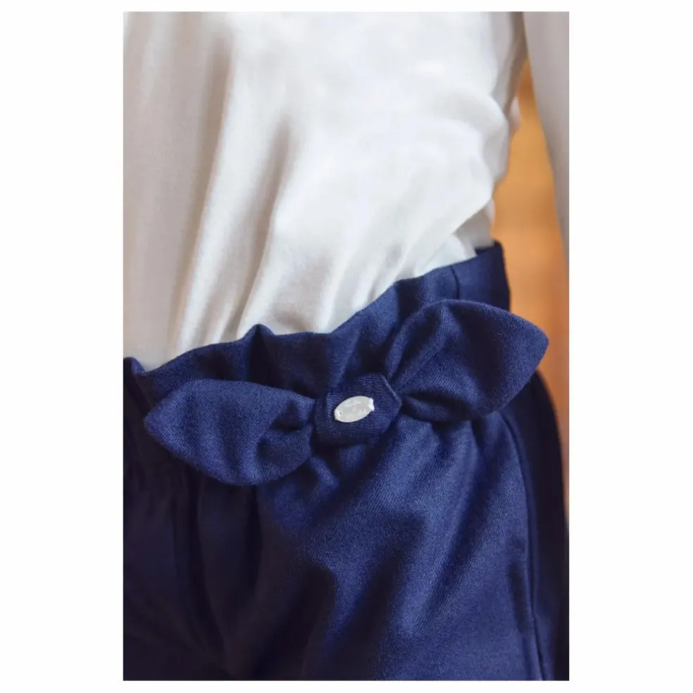 Pantalon Nœud | Bleu marine