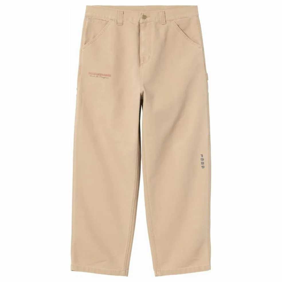 Pantalon OG Single Knee Graphic Dearborn Coton Bio | Beige