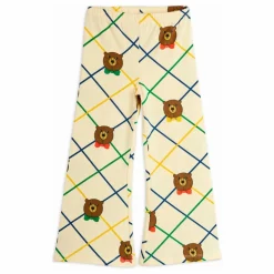 Pantalon Ours Carreaux Coton Bio | Ecru