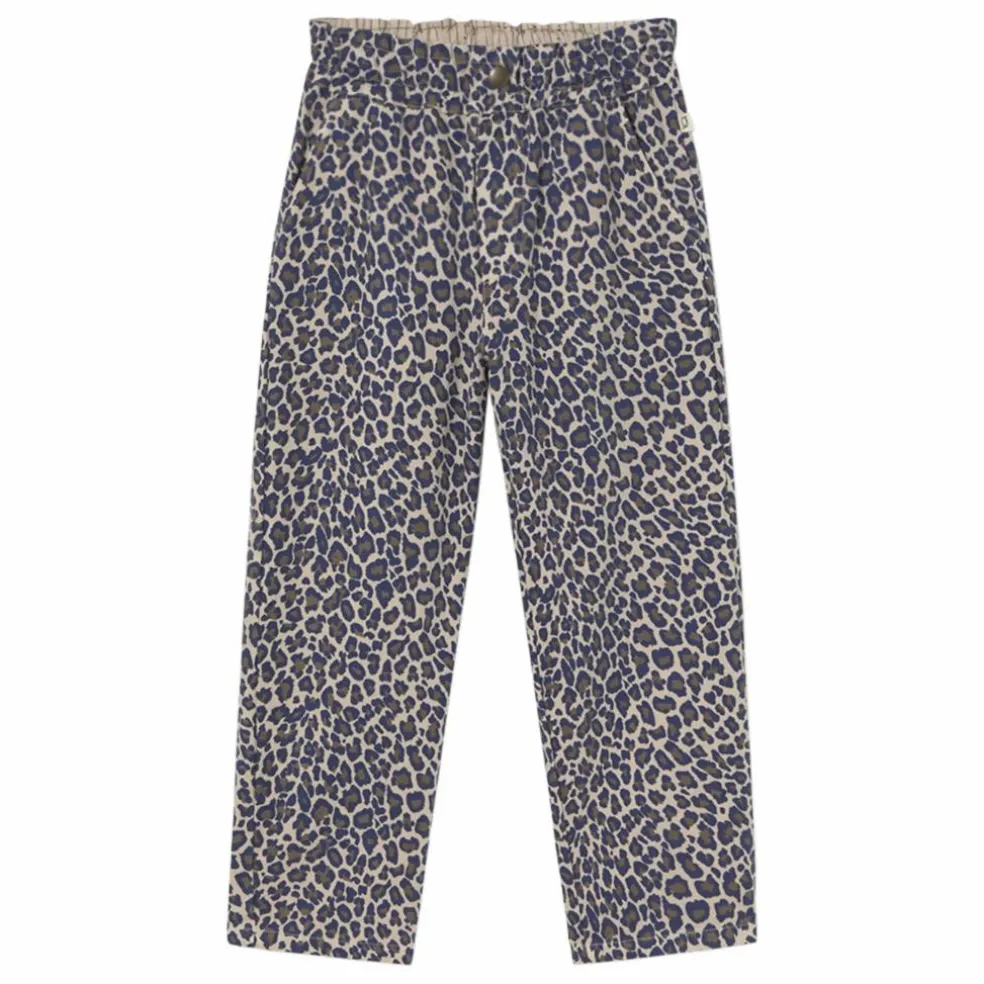 Pantalon Paola Léopard | Beige chiné