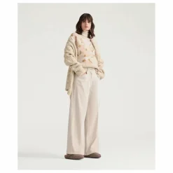 Pantalon Peter Velours Côtelé | Crème