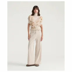 Pantalon Peter Velours Côtelé | Crème