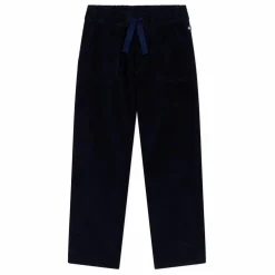 Pantalon Poches Velours Côtelé | Bleu nuit