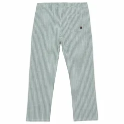 Pantalon Rayé | Vert céladon