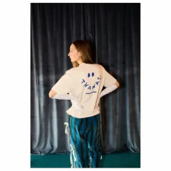 Pantalon Rayée Velours - Collection Femme | Bleu marine