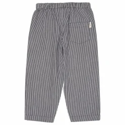 Pantalon Rayures Coton Bio | Bleu marine