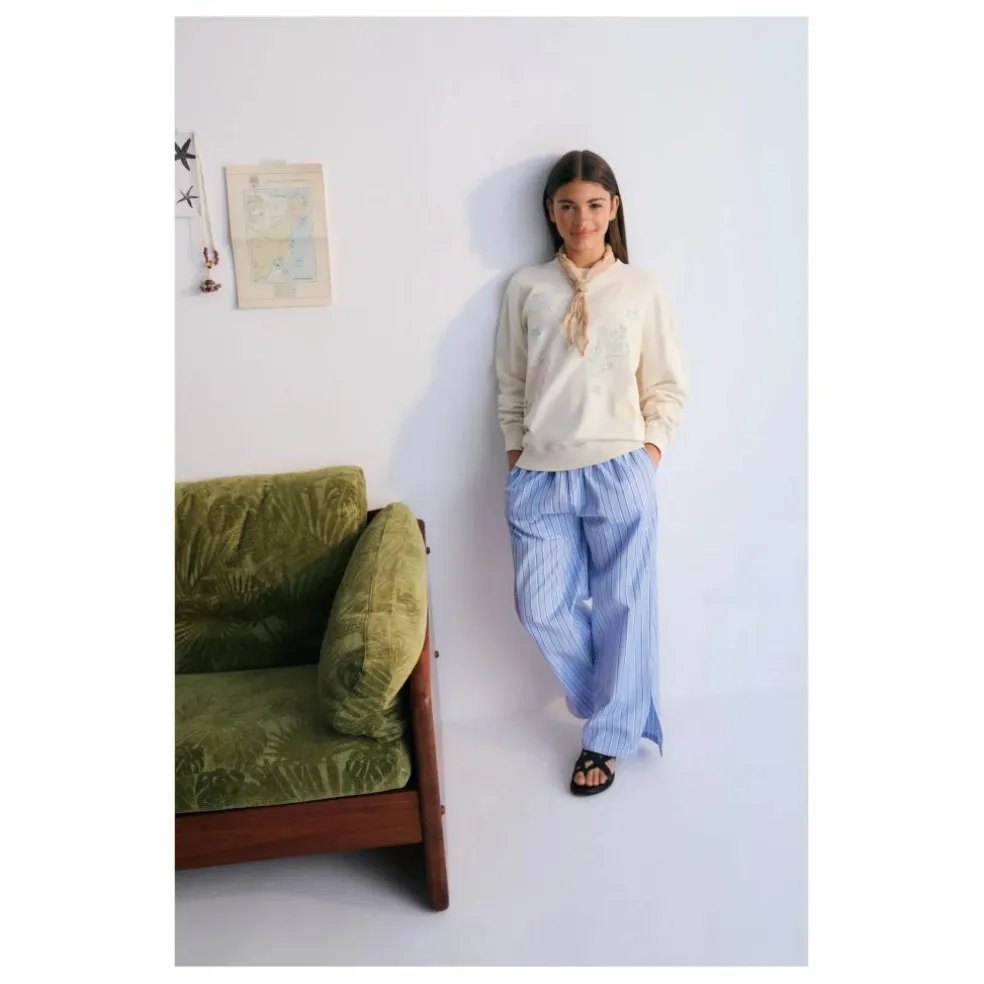 Pantalon Rayures Hebe | Bleu