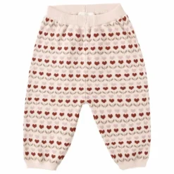 Pantalon Ruby Hearts Maille | Rose poudré