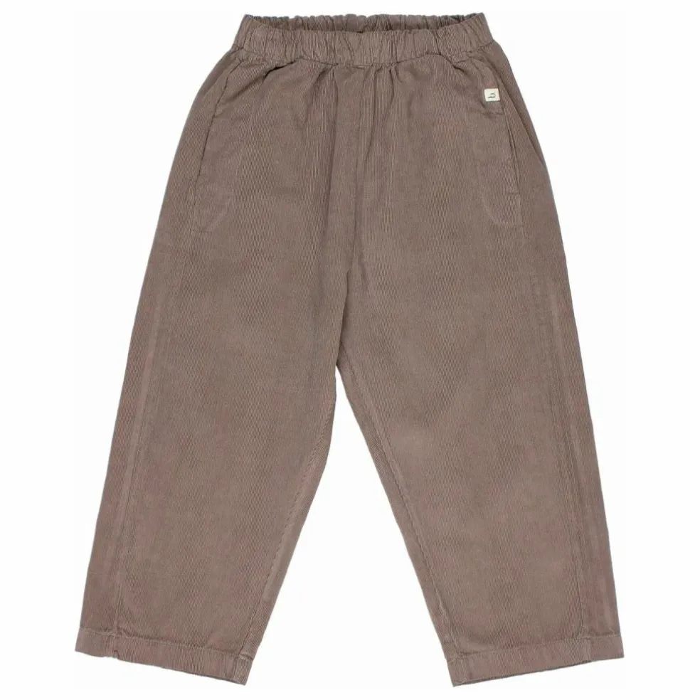 Pantalon Soft Velours Côtelé Coton Bio | Taupe