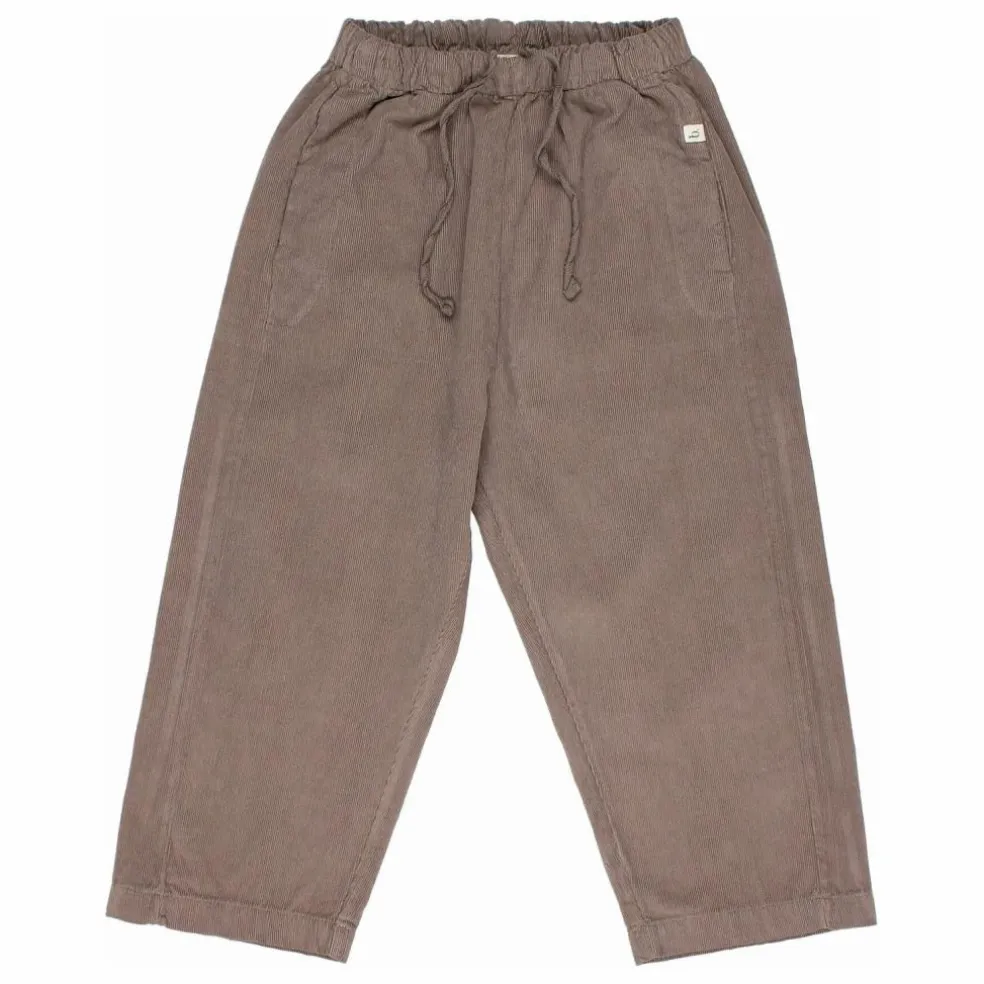 Pantalon Soft Velours Côtelé Coton Bio | Taupe