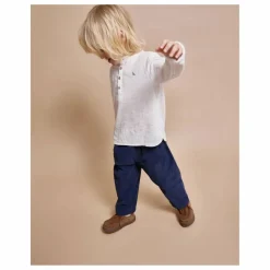 Pantalon Soft Velours Côtelé Coton Bio | Bleu marine