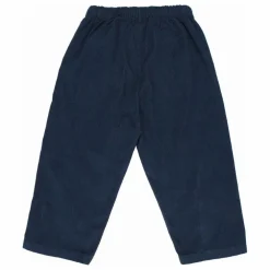 Pantalon Soft Velours Côtelé Coton Bio | Bleu marine