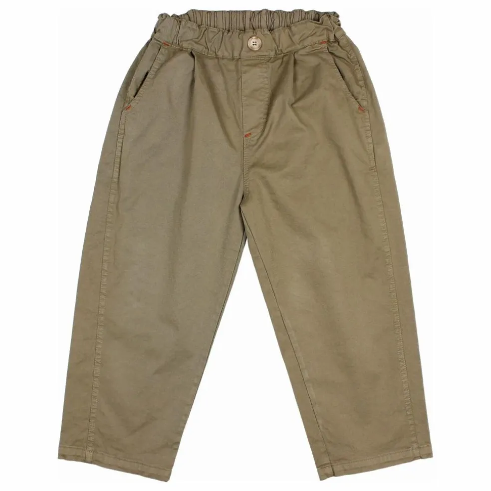 Pantalon Uni Twill | Vert kaki
