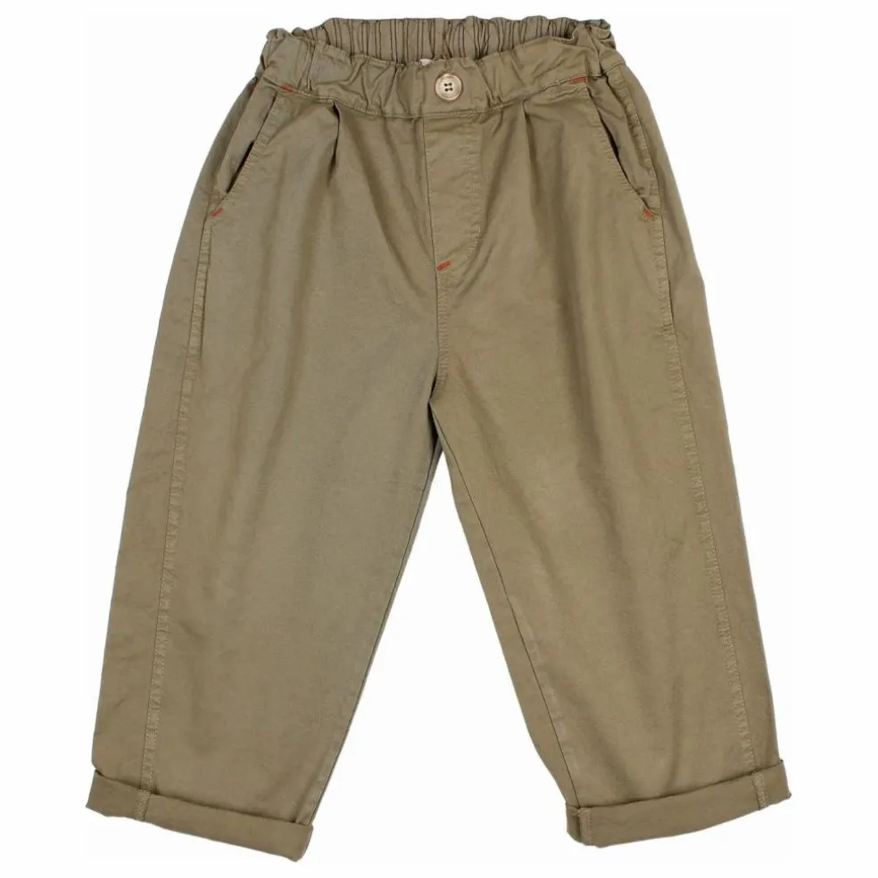 Pantalon Uni Twill | Vert kaki