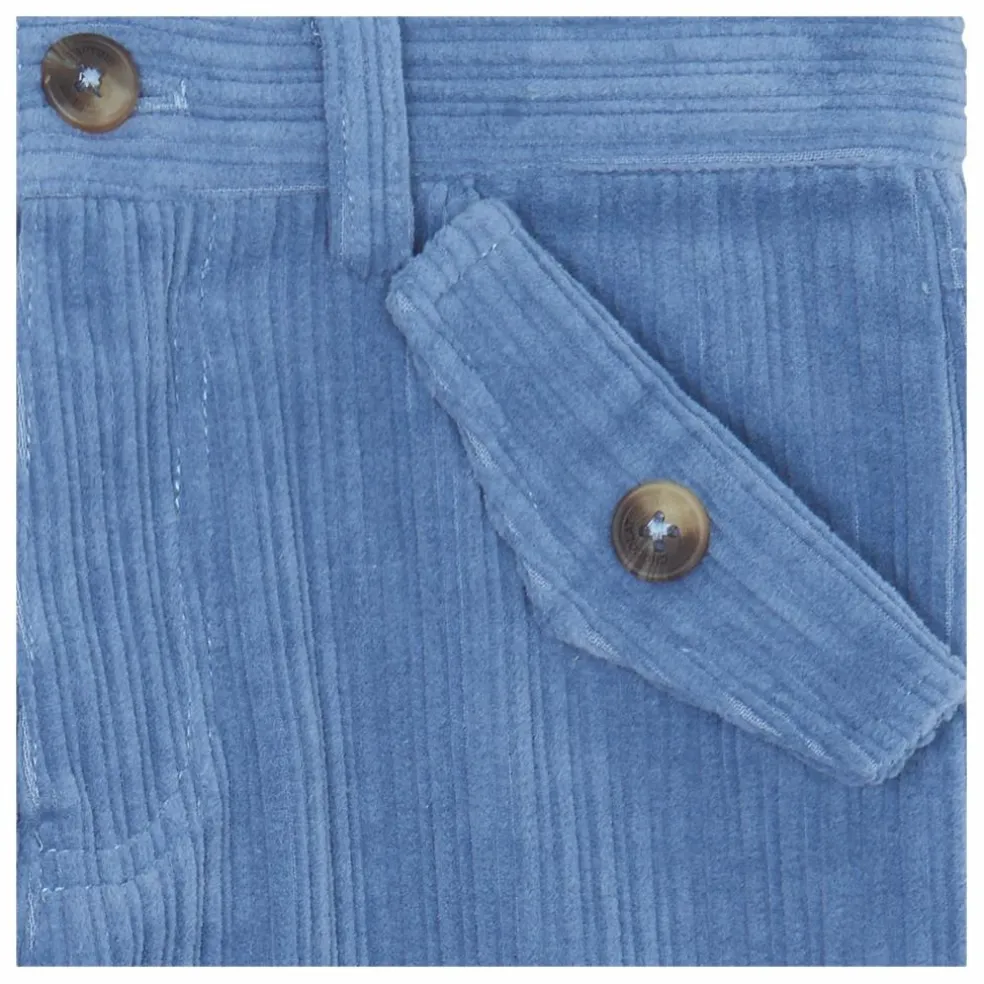 Pantalon Velours Côtelé | Bleu gris