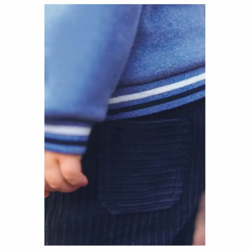 Pantalon Velours Côtelé Bébé | Bleu gris
