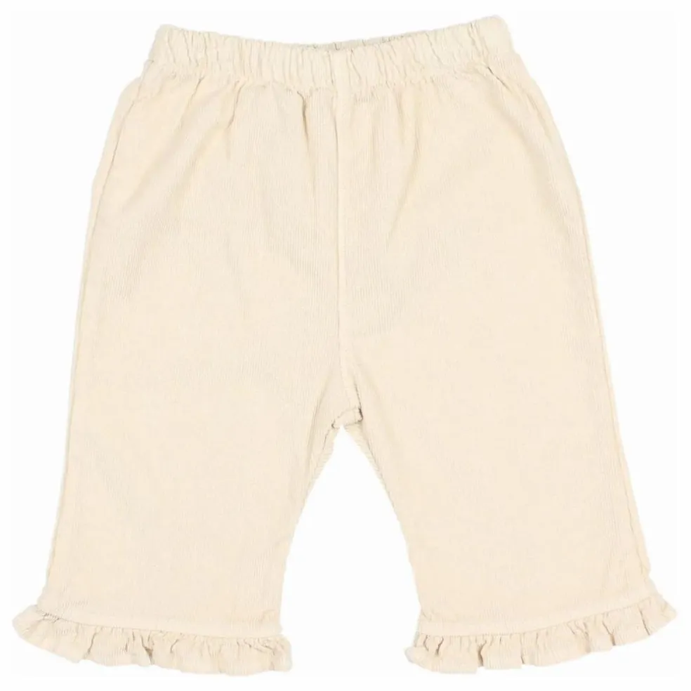 Pantalon Velours Côtelé Coton Bio | Ivoire