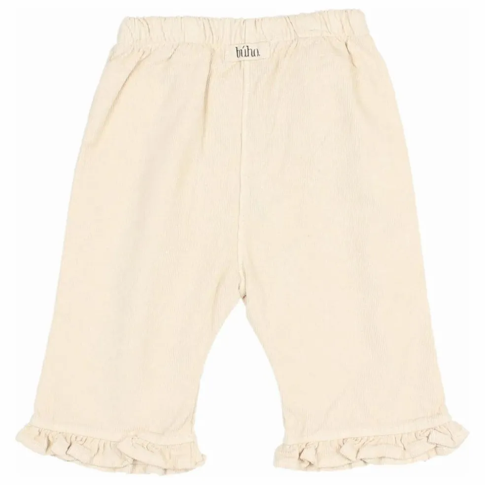 Pantalon Velours Côtelé Coton Bio | Ivoire