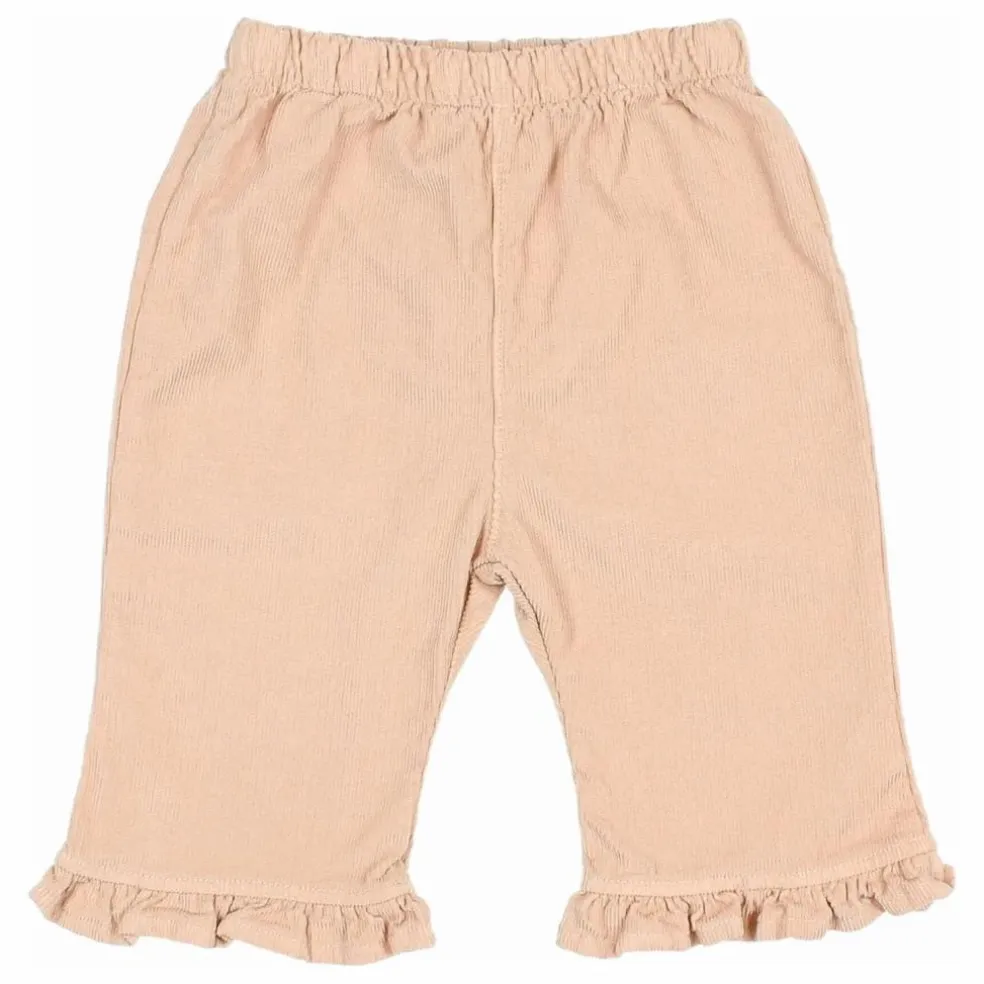 Pantalon Velours Côtelé Coton Bio | Rose