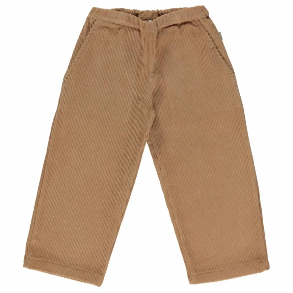 Pantalon Velours Côtelé Coton Bio Pomelos | Marron