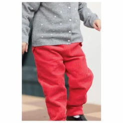 Pantalon Velours Côtelé Nœud | Corail