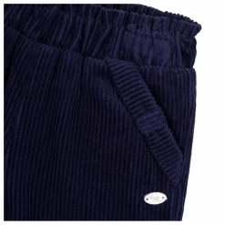 Pantalon Velours Côtelé Nœud | Bleu nuit