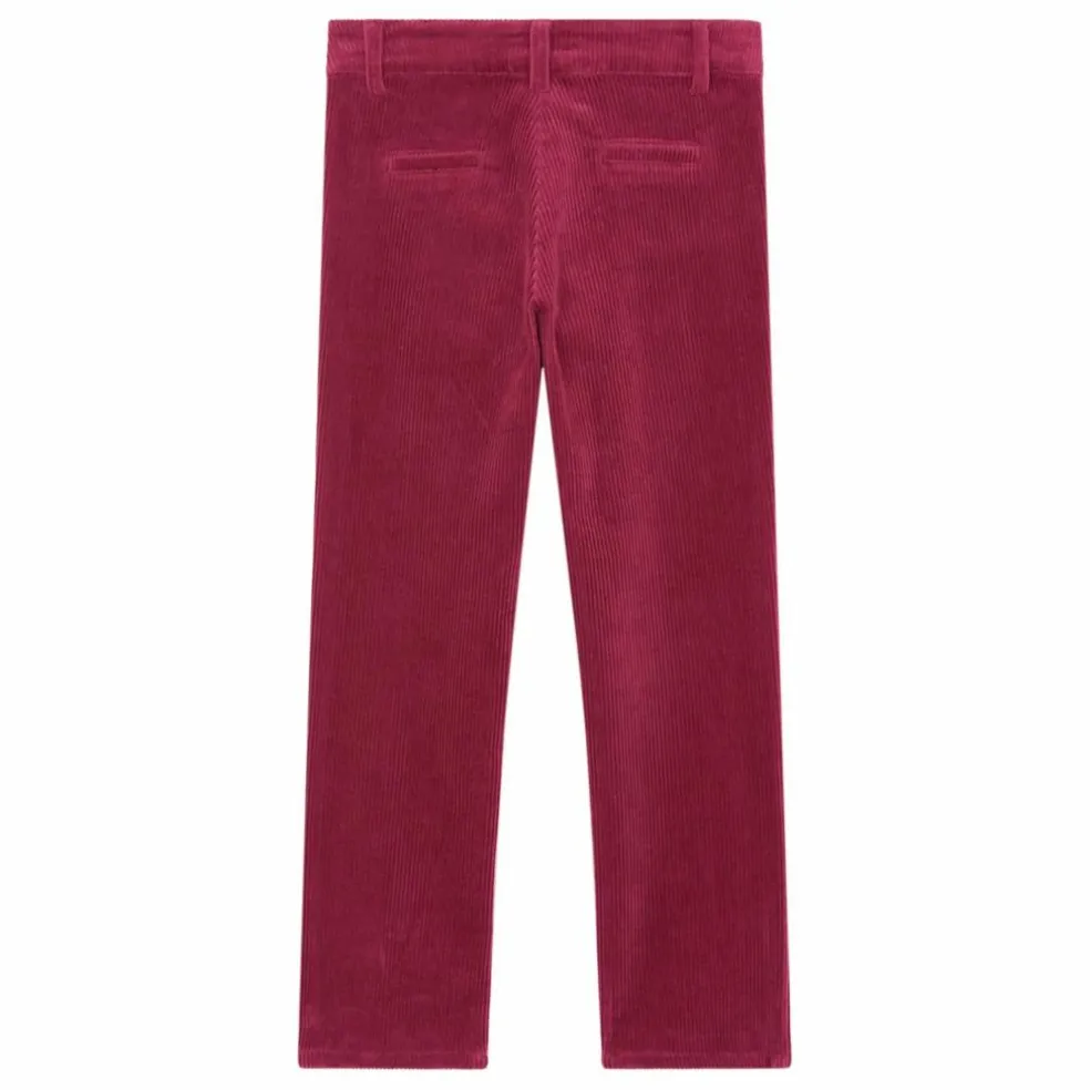 Pantalon Velours Côtelé Poches Devant | Magenta