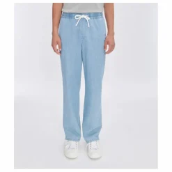 Pantalon Vincent Coton Bio | Denim clair