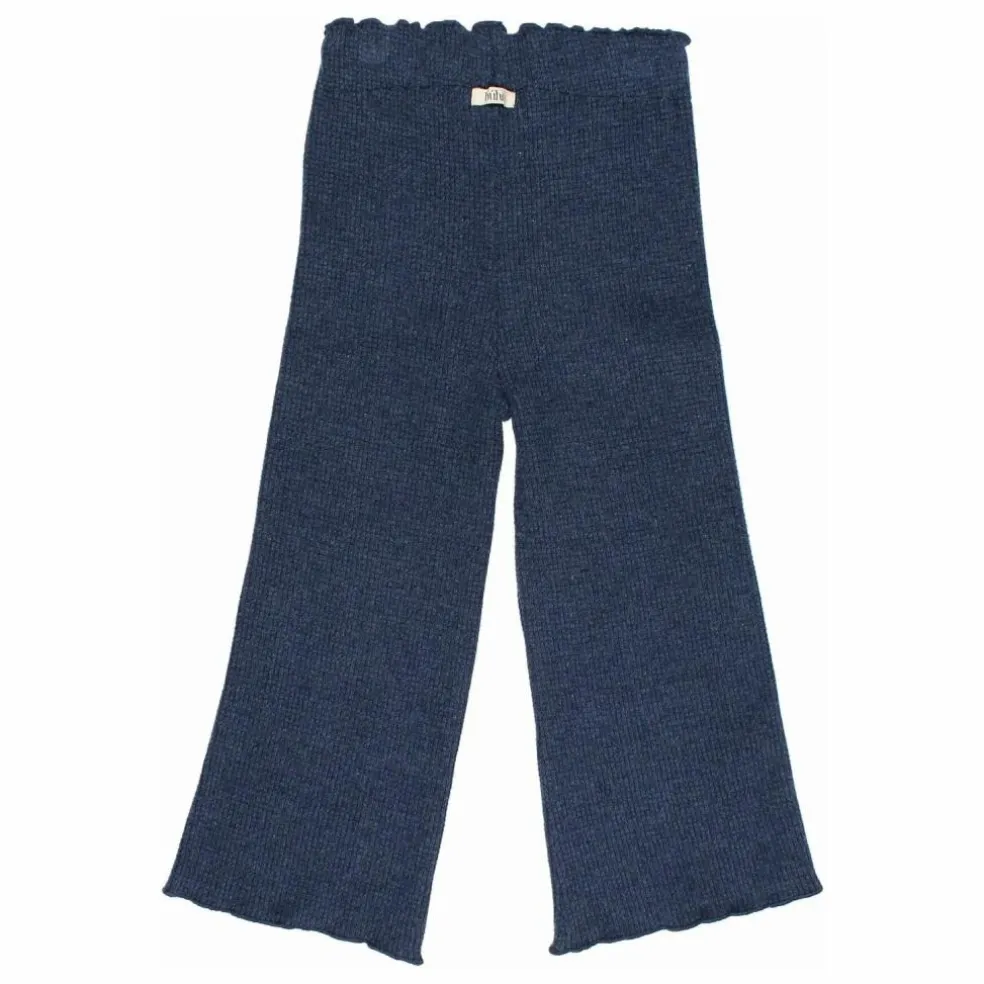 Pantalon Waffle | Bleu marine