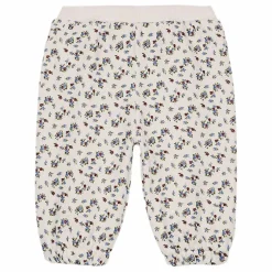 Pantalon Ysalia Fleuri Coton Bio Bébé | Crème