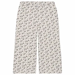 Pantalon Ysalia Fleuri Coton Bio | Crème