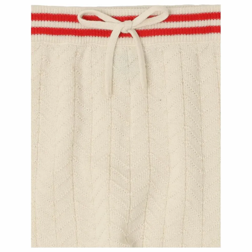 Pantalon Zigzag Laine de Mérinos | Ecru