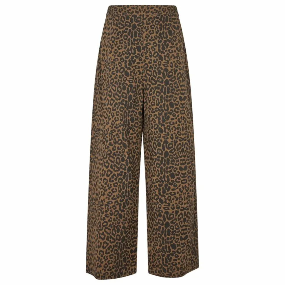 Pantalon Zola Léopard | Marron