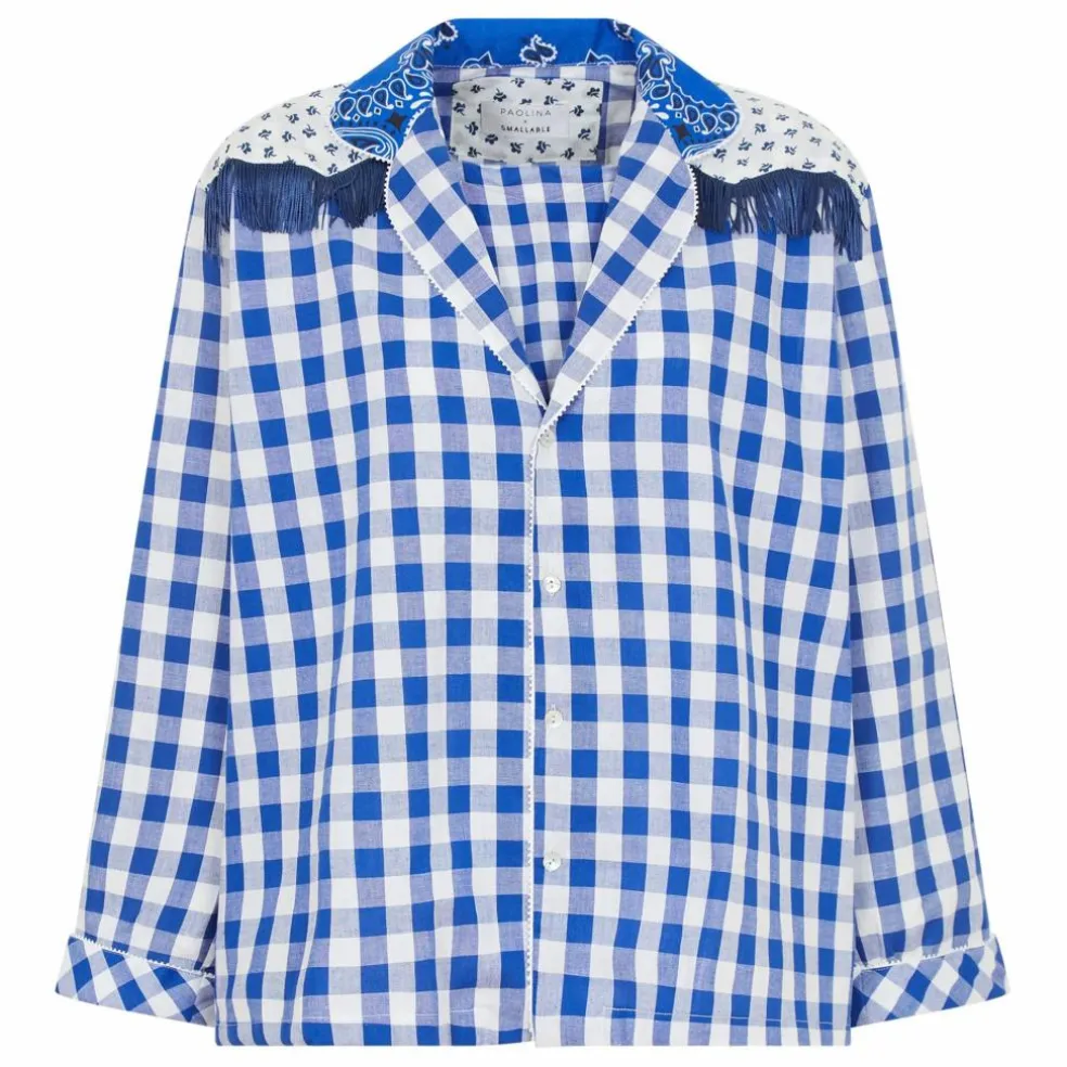Paolina x Smallable - Blouse Douglas | Bleu