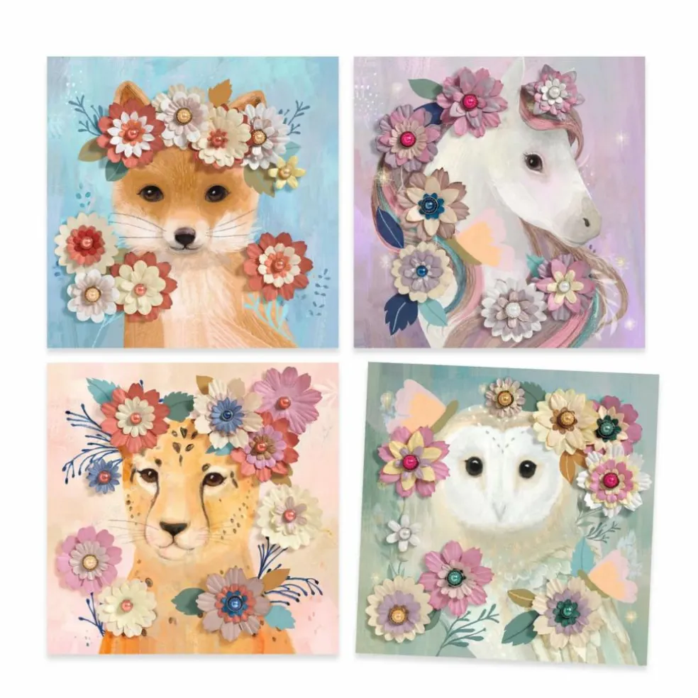 Papier créatif Couronnes de fleurs