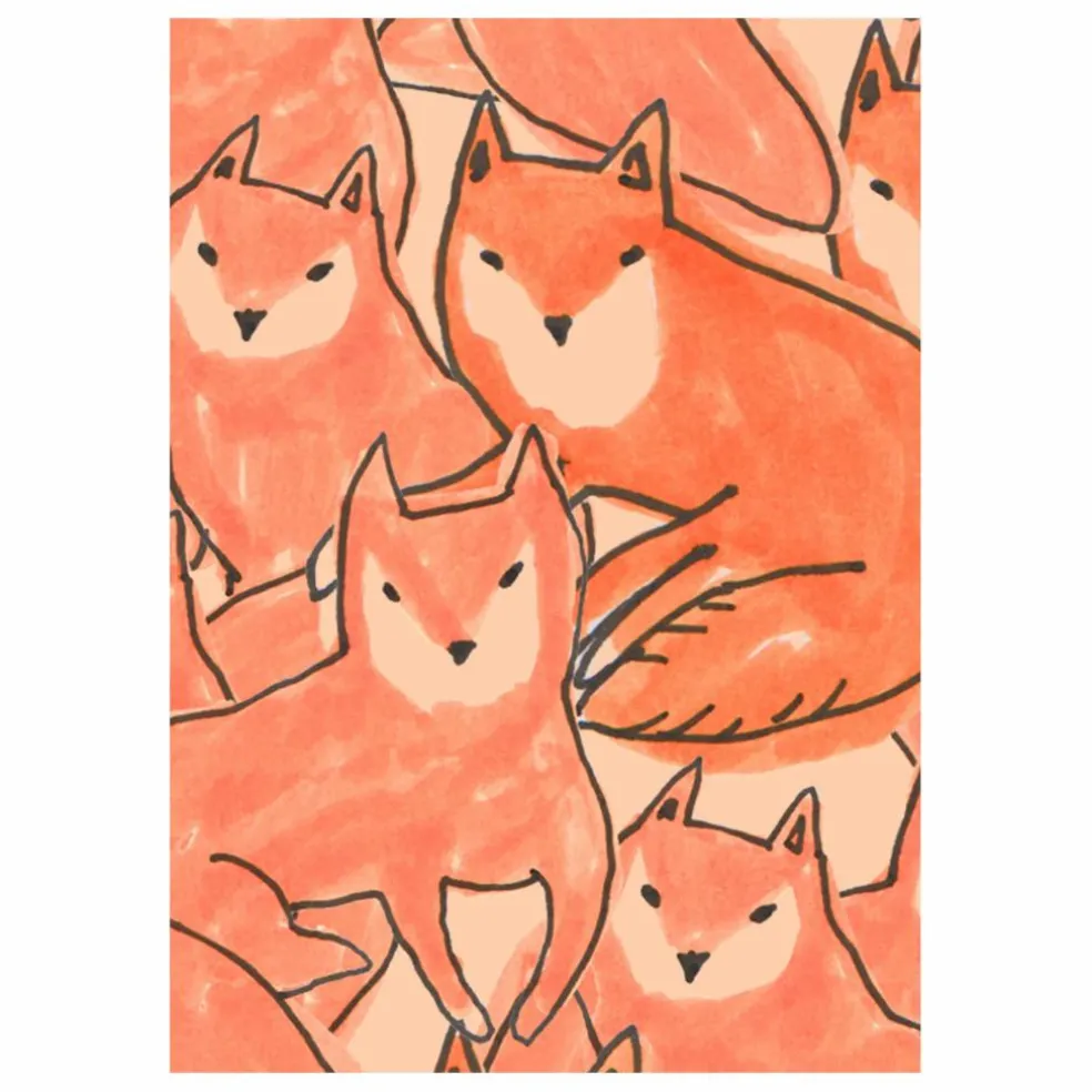 Papier peint Fox croud