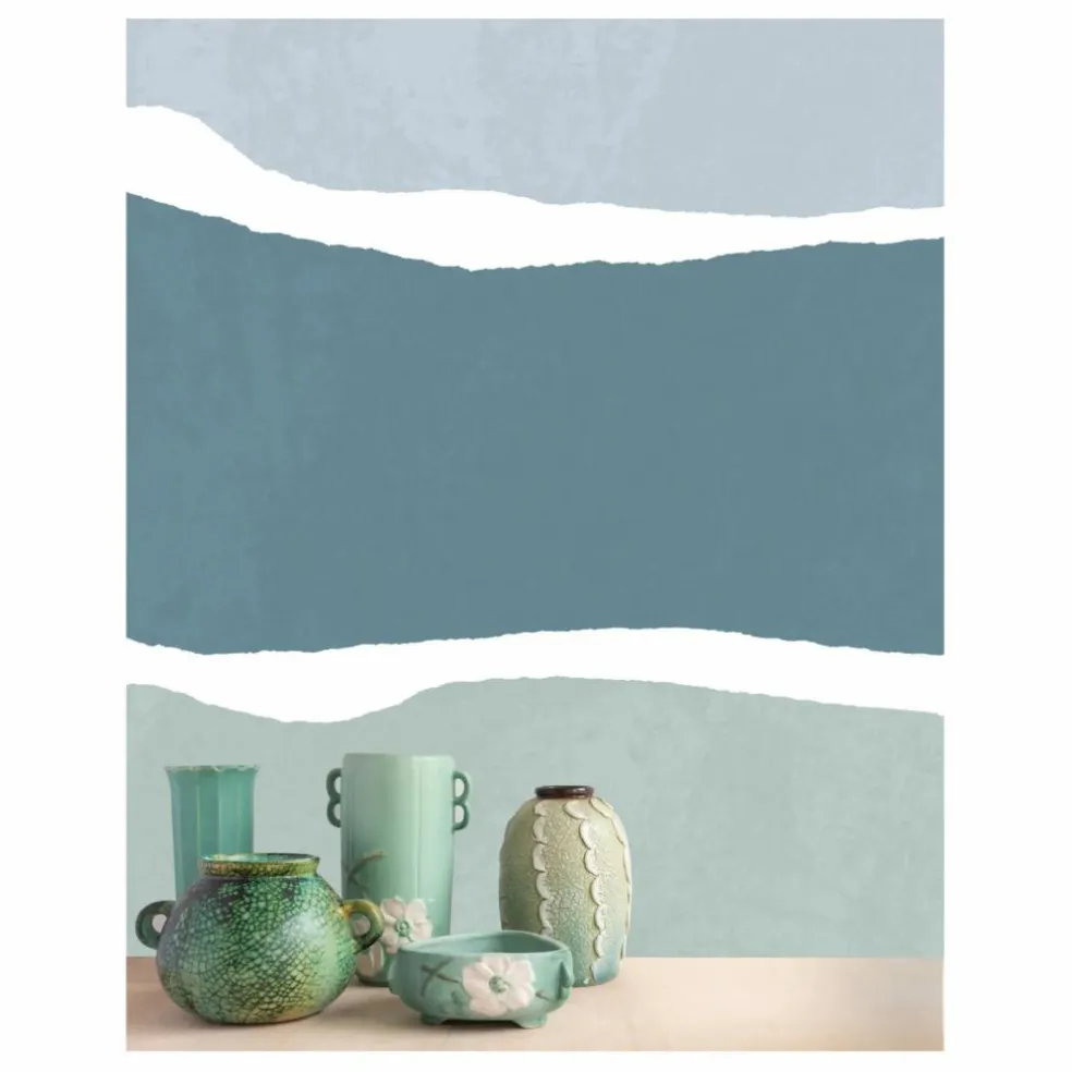 Papier peint Trio - 4 lès | Vert
