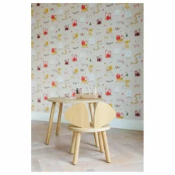 Papier-peint Monkey Fun - Marie Assénat x Nofred | Beige