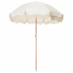 Parasol frangé Premium | Blanc