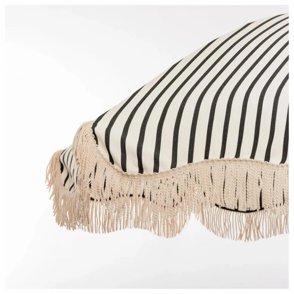 Parasol frangé Premium | Noir
