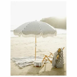 Parasol frangé Premium | Noir