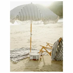 Parasol frangé Premium | Noir