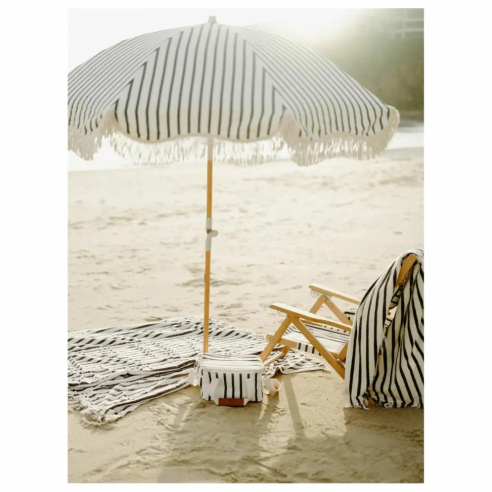 Parasol frangé Premium | Noir