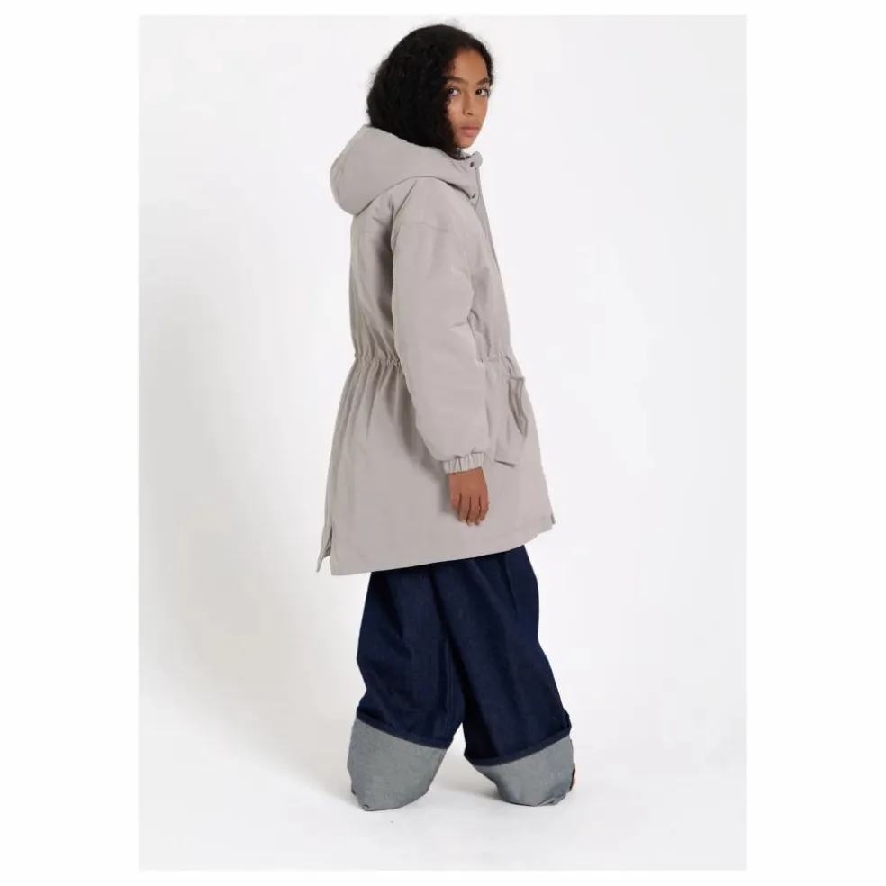Parka Doublée Fox Fibres Recyclées | Gris perle