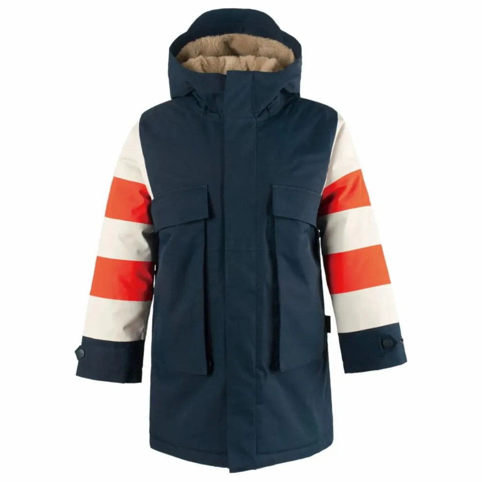 Parka Imperméable Striped Fox | Bleu marine