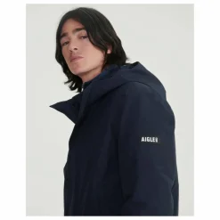 Parka Longue MTD à Capuche Fibres Recyclées | Bleu marine