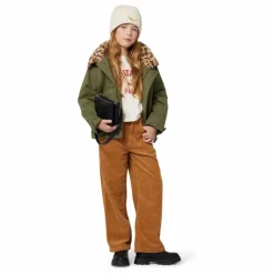 Parka Léopard | Vert kaki