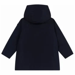 Parka Mi Longue Unie | Bleu marine